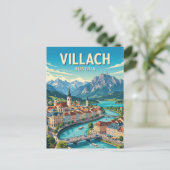Carte Postale Villach Autriche (Debout devant)