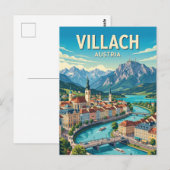 Carte Postale Villach Autriche (Devant / Derrière)