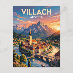 Carte Postale Villach Autriche