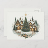 Carte Postale Village Christmas tree (Devant / Derrière)