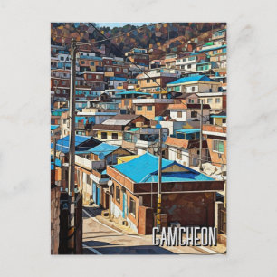 Carte Postale Village culturel de Gamcheon, Busan