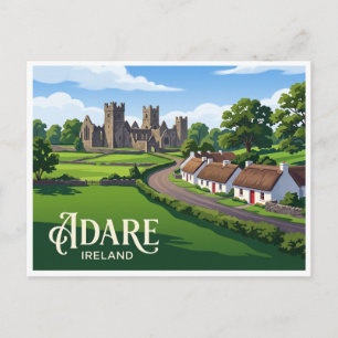 Carte Postale Village d'Adare Irlande