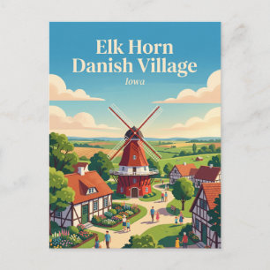Carte Postale Village danois d'Elk Horn Iowa