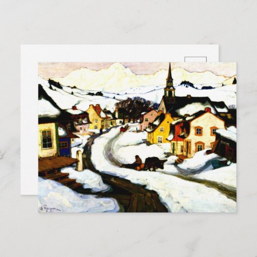 Carte Postale Village dans les Laurentides (Devant / Derrière)