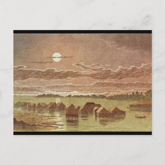 Carte Postale Village de Basilan, Philippines (Devant)