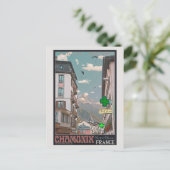 Carte Postale Village de Chamonix (noir) (Debout devant)