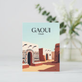 Carte Postale Village de Gaoui Tchad (Debout devant)