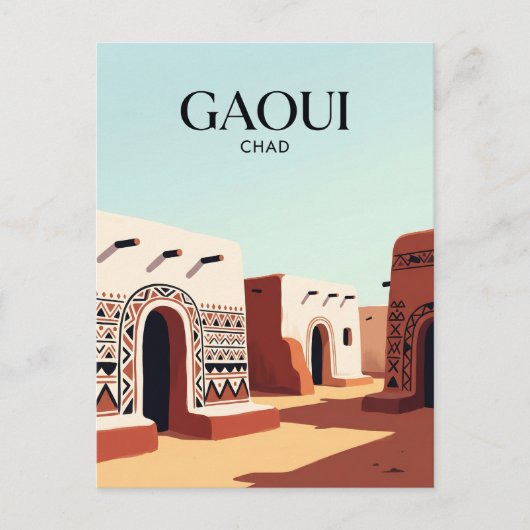Carte Postale Village de Gaoui Tchad (Devant)