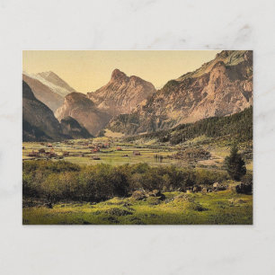 Carte Postale Village de Kandersteg, Oberland bernois, Suisse