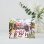 Carte Postale Village de Llama Picture Pérou (Debout devant)