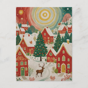 Carte Postale Village de Noël