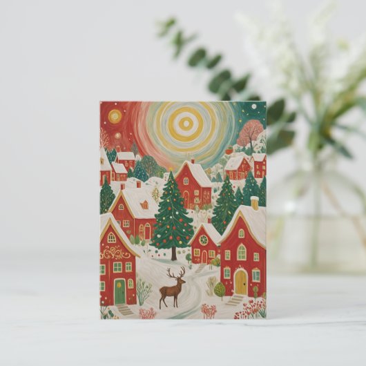 Carte Postale Village de Noël (Debout devant)