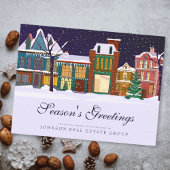 Carte Postale Village de Noël | Bonnes Fêtes