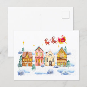 Carte Postale Village de Noël du Pôle Nord du Père Noël