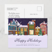 Carte Postale Village de Noël | Joyeuses fêtes (Devant / Derrière)