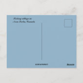 Carte Postale Village de pêcheurs en Nouvelle-Écosse Canada (Dos)