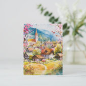 Carte Postale Village de printemps (Debout devant)