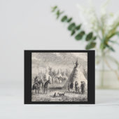 Carte Postale Village de Sioux, circa 1876 (Debout devant)