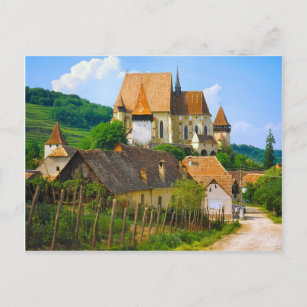 Carte Postale Village de Transylvanie