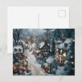 Carte Postale Village d'hiver (Devant / Derrière)