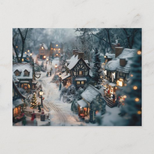 Carte Postale Village d'hiver (Devant)