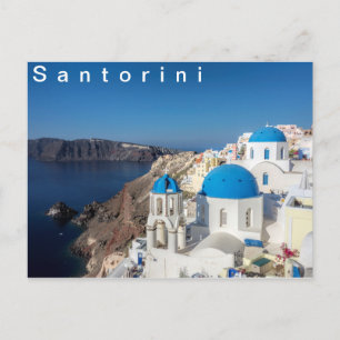 Carte Postale Village d'Oia à Santorin