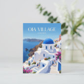 Carte Postale Village d'Oia Grèce (Debout devant)