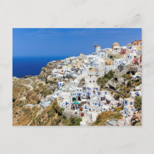 Carte Postale Village d'Oia sur l'île de Santorin, nord, Grèce
