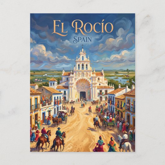 Carte Postale Village El Rocío Espagne (Devant)
