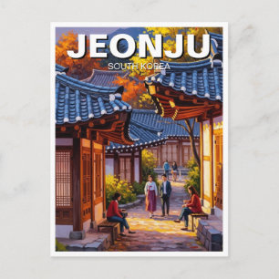Carte Postale Village Hanok de Jeonju Corée du Sud