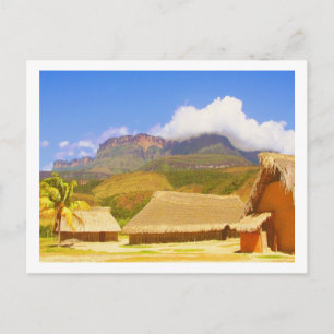 Carte Postale Village Huits Venezuela Jungle Paysage