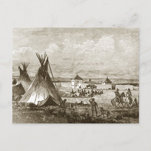 Carte Postale Village indien (Devant)