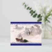 Carte postale Village Noël (Debout devant)