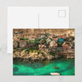 Carte Postale Village Popeye, Malte, (Devant / Derrière)