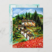 CARTE POSTALE VILLAGE RUSTIQUE ANTIQUE EN TOSCANE (Devant / Derrière)