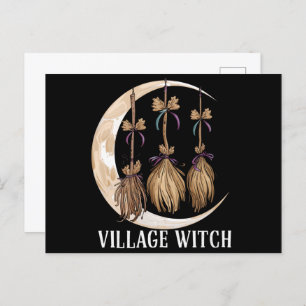 Carte Postale Village Witch gothique Occulte Wicca Pagan Nature