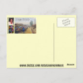 Carte Postale villageois, BIENVENUE EN AFRIQUE (Dos)