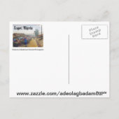 Carte Postale villageois, BIENVENUE EN AFRIQUE (Dos)