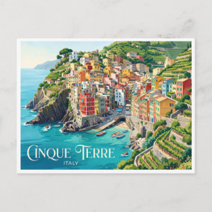 Carte Postale Villages côtiers de Cinque Terre Riomaggiore Itali
