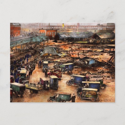 Carte Postale Ville - Boston Ma - Inondations des grandes mélass (Devant)