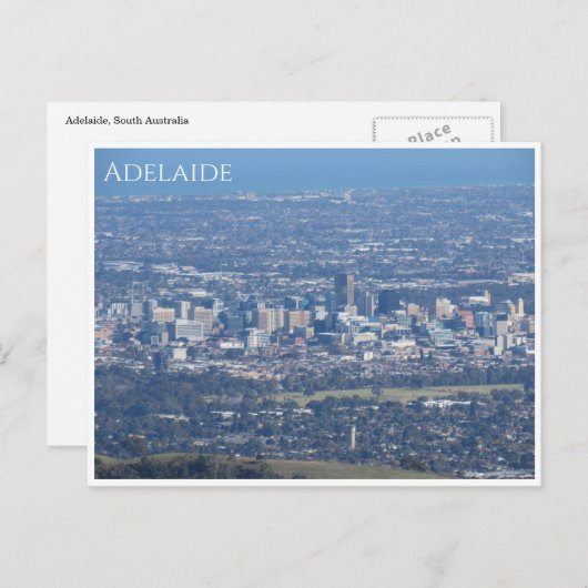 Carte Postale ville d'adelaide (Devant / Derrière)