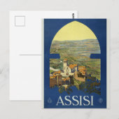 Carte Postale Ville d'Assise Italie Vintage (Devant / Derrière)
