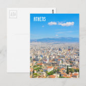 Carte Postale Ville d'Athènes, Grèce (Devant / Derrière)