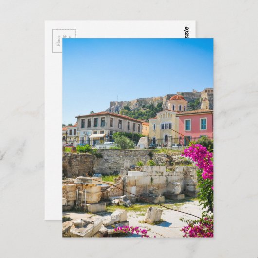 Carte Postale Ville d'Athènes, Grèce (Devant / Derrière)