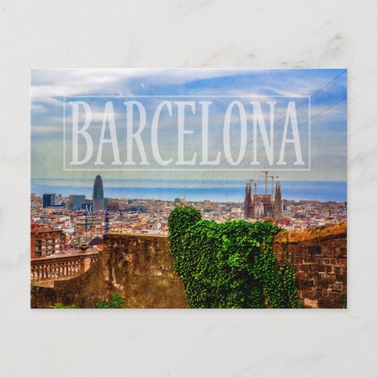 Carte Postale Ville de Barcelone (Devant)