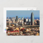 Carte Postale Ville de Barcelone (Devant / Derrière)