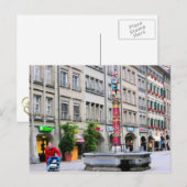 Carte Postale Ville de Berne - Fontaine médiévale (Devant / Derrière)