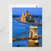 Carte Postale Ville de Budapest en Hongrie (Devant / Derrière)