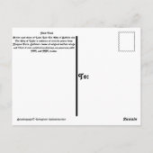 Carte Postale Ville de Buffalo, New York (Dos)