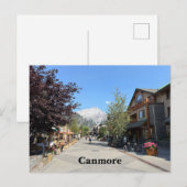 Carte Postale Ville de Canmore en Alberta Canada (Devant / Derrière)